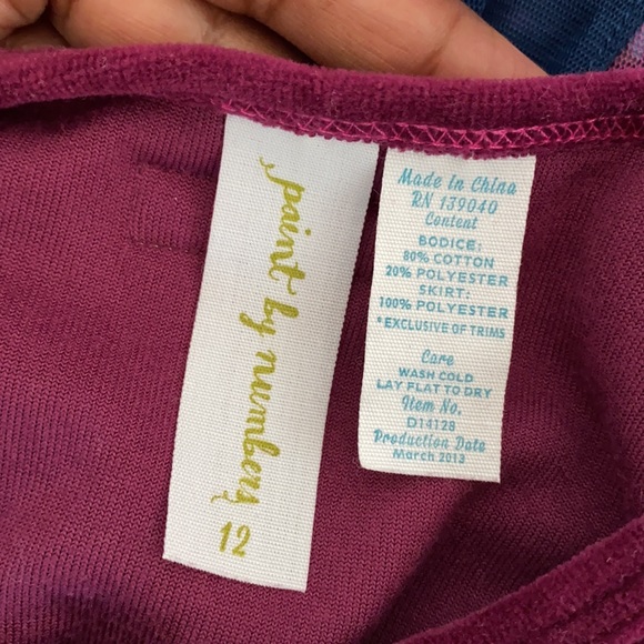 Matilda Jane Paint By Numbers color block girls dress - Picture 10 of 10